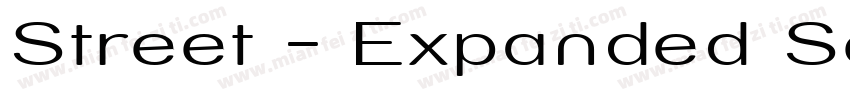 Street - Expanded Semi字体转换